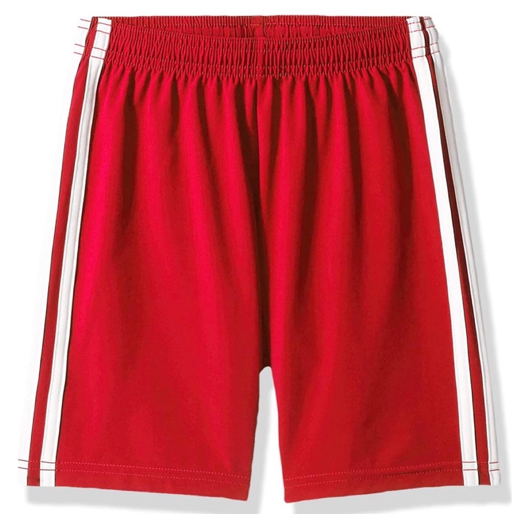 New Adidas Boy Red Shorts Large